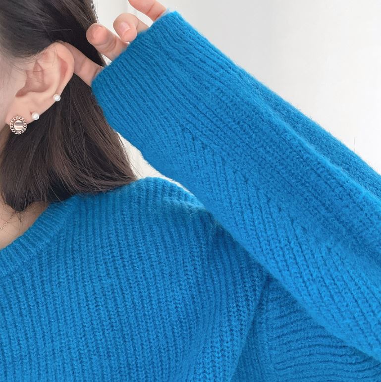 Coin Chain Hoop Earring