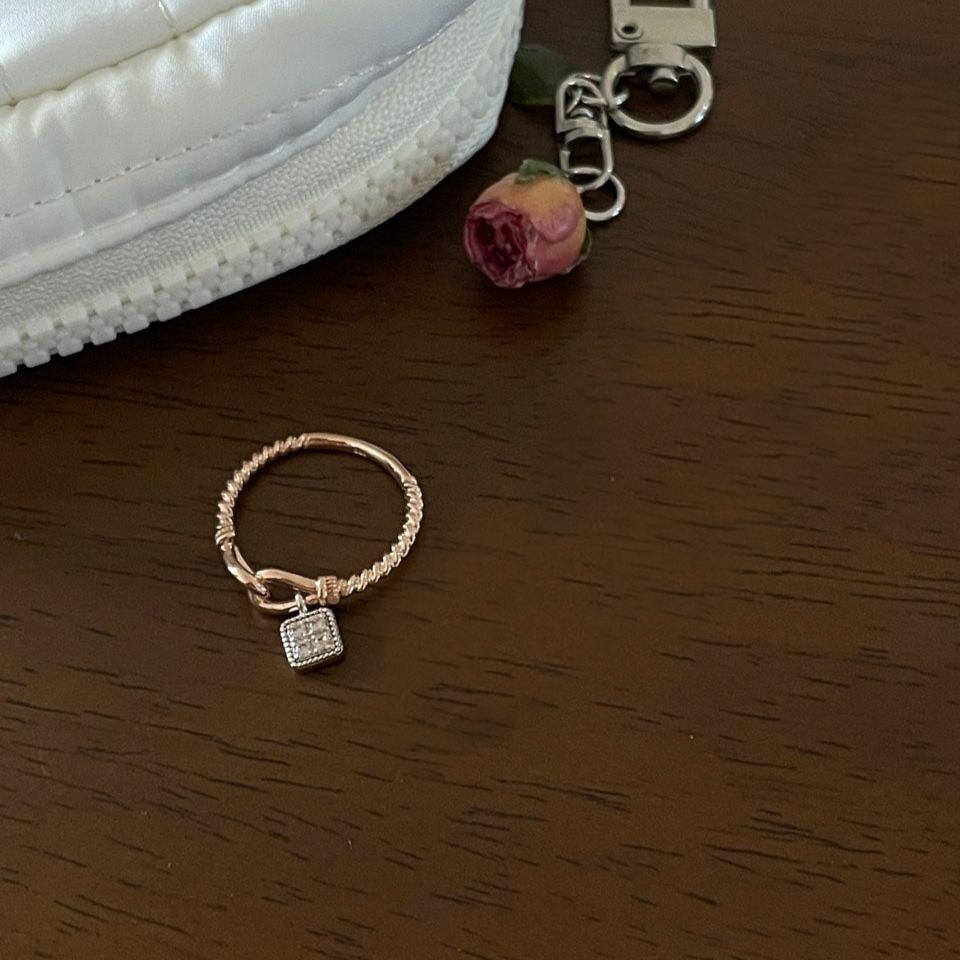 Square Charm Ring