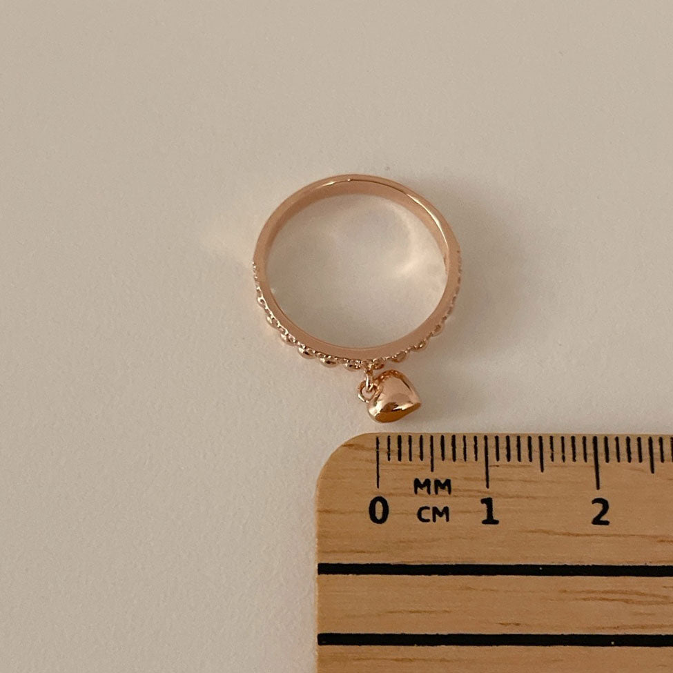 Heart Dangle Ring