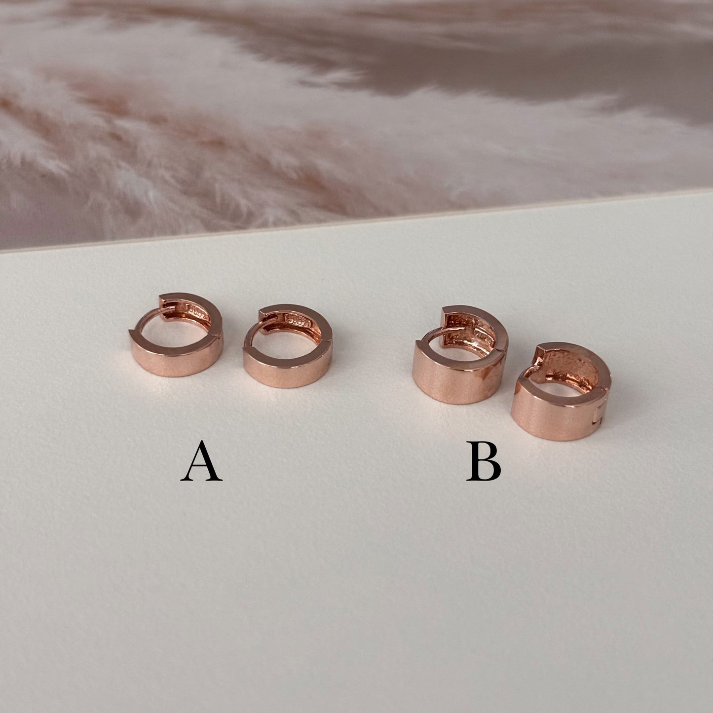 Tapered Hoop Earrings