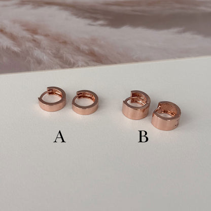 Tapered Hoop Earrings