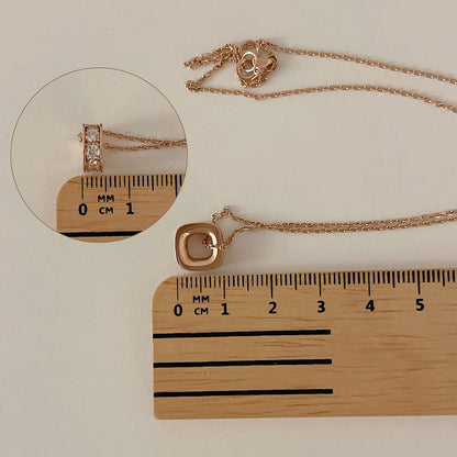Cushion Square Necklace