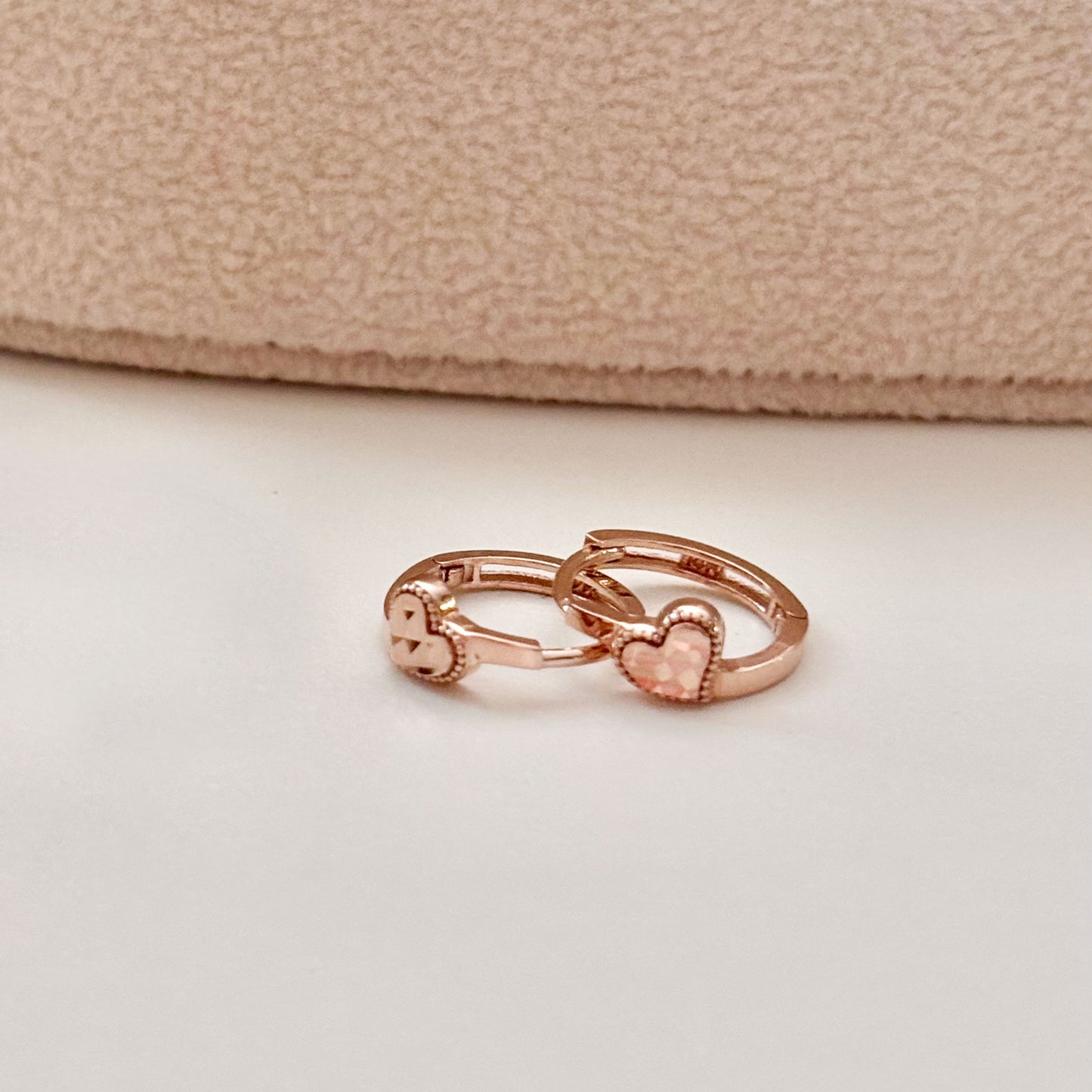 Heart Huggie Earrings