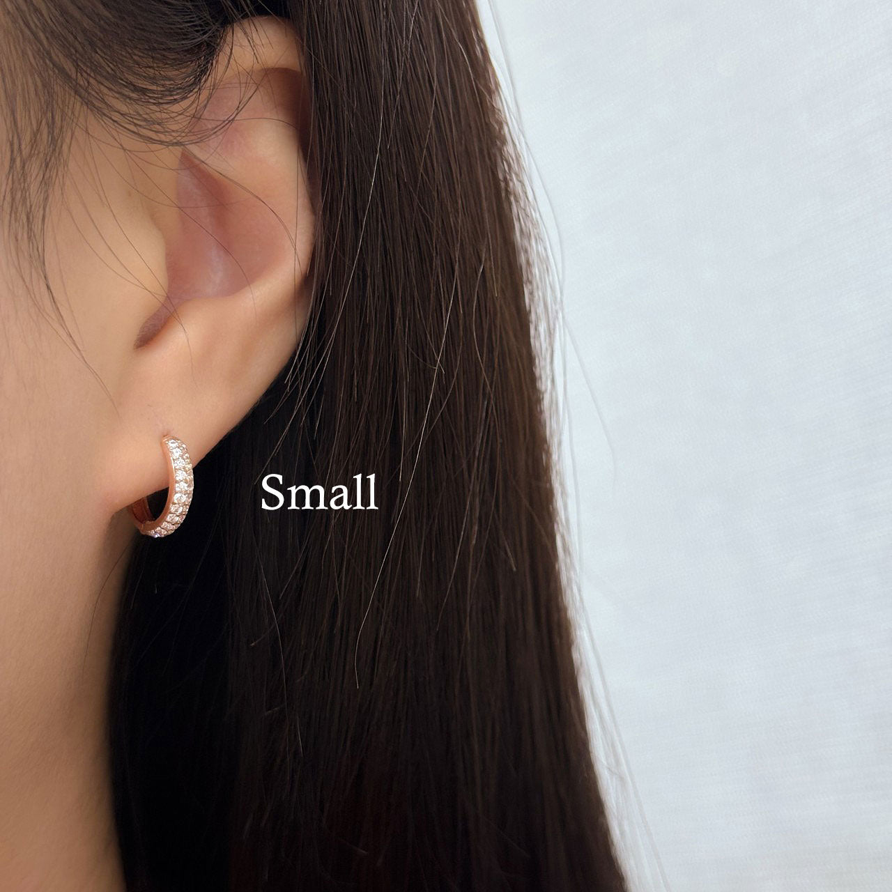Pave Hoop Earrings