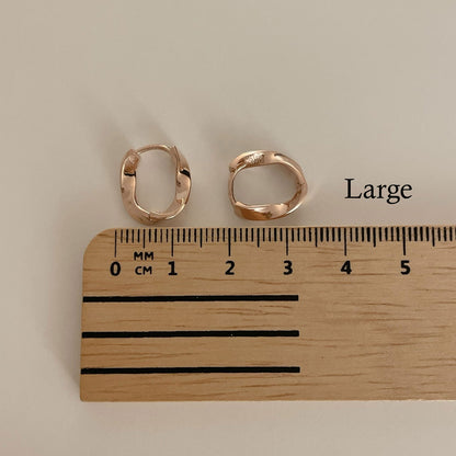 Wavy Hoop Earrings