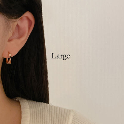 Wavy Hoop Earrings